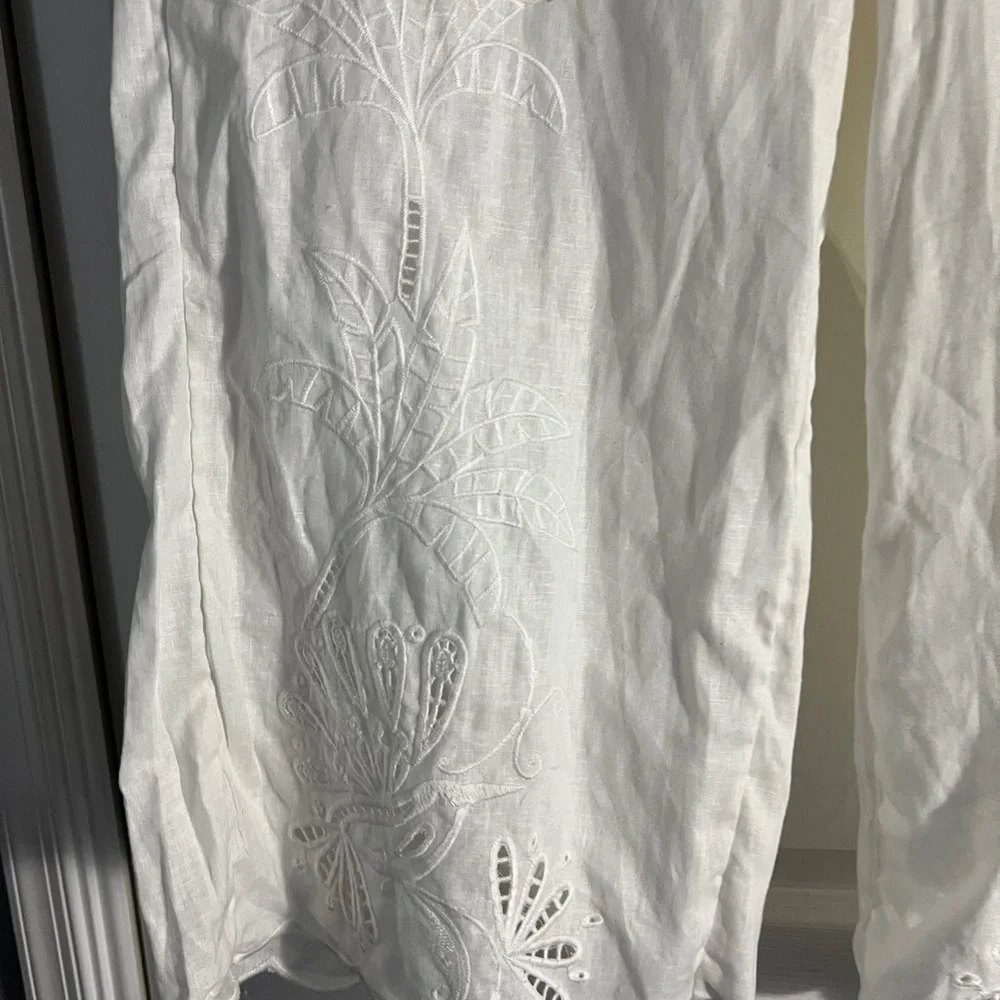Calypso St. Barth White Cropped Pants - Picture 2 of 12